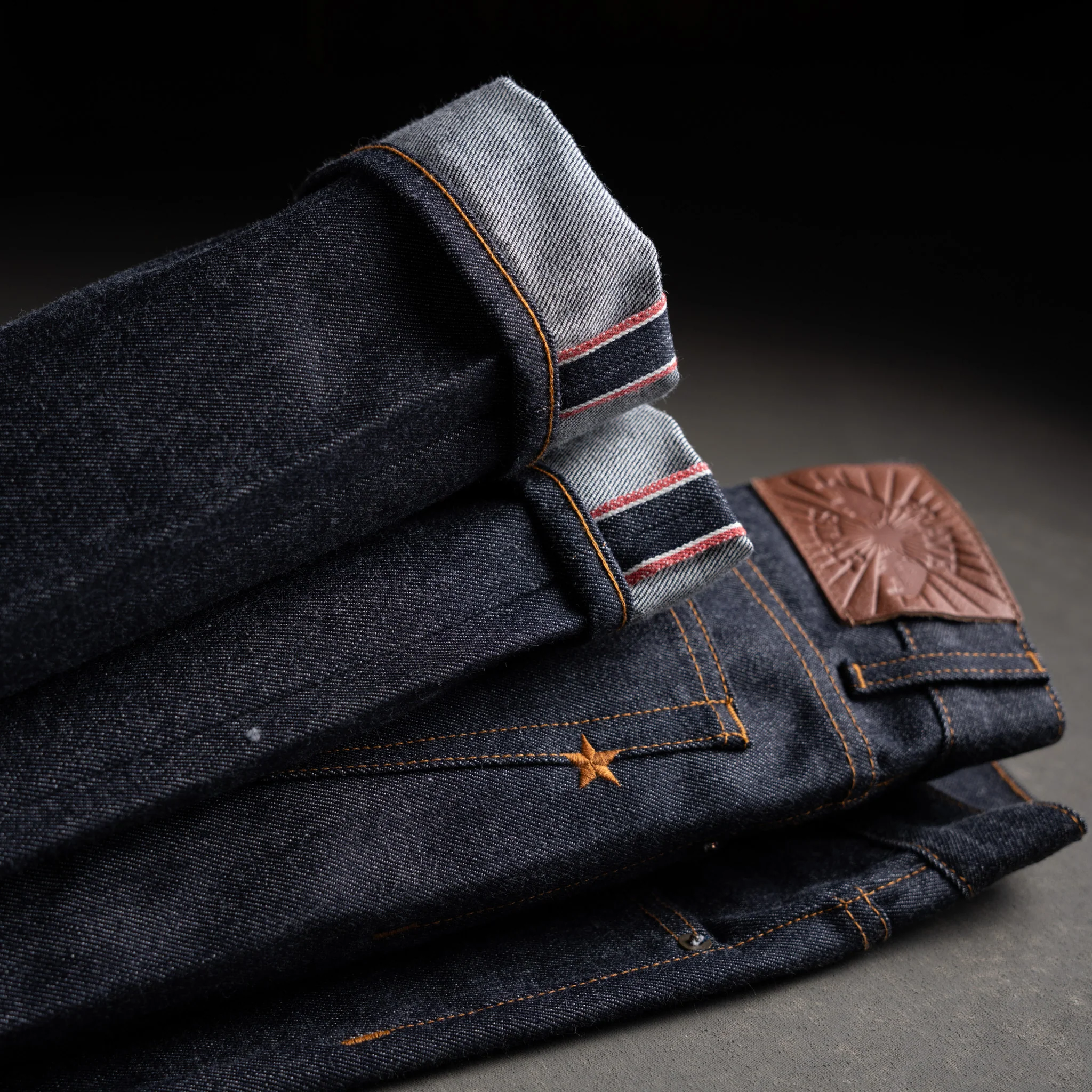 Slim Straight 14oz 'Bayou Blue' Vidalia Mills USA Selvage Denim Jean - Image 14