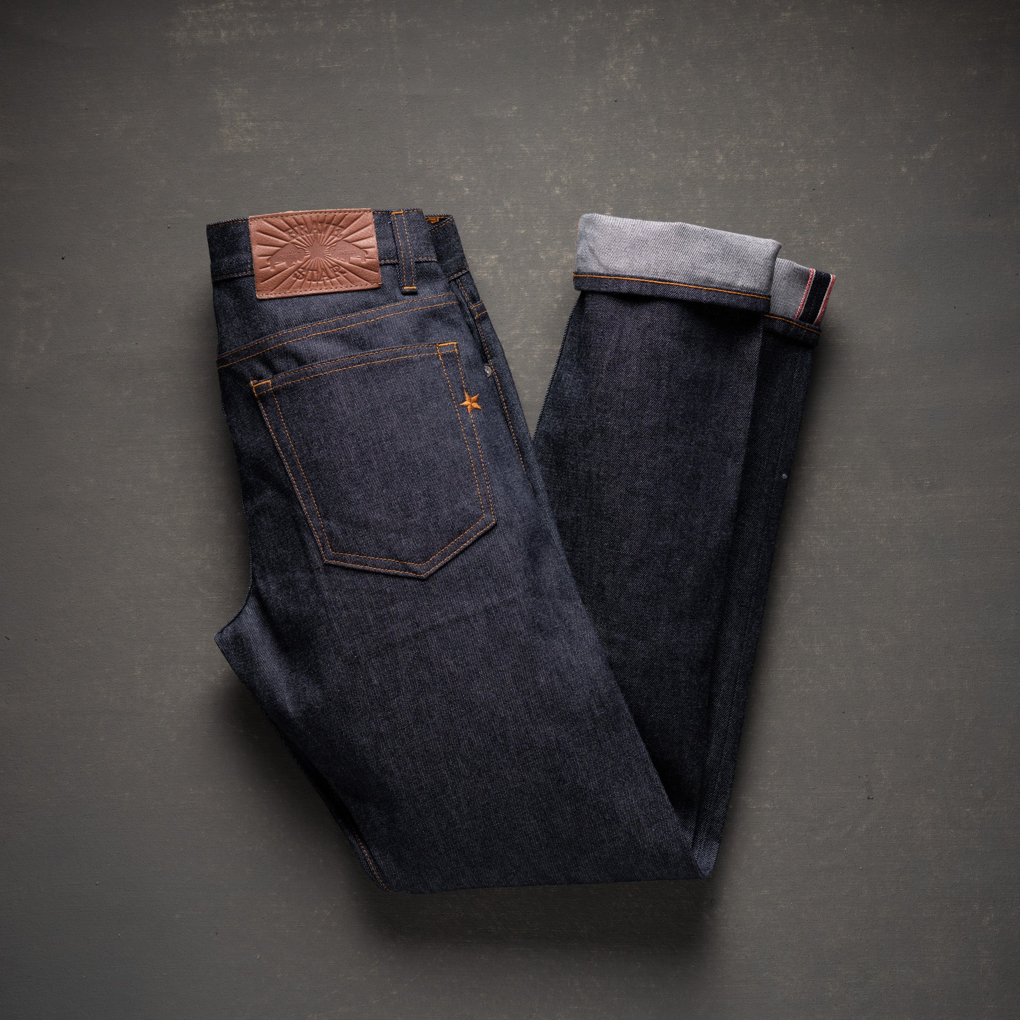 Slim Straight 14oz 'Bayou Blue' Vidalia Mills USA Selvage Denim Jean - Image 16