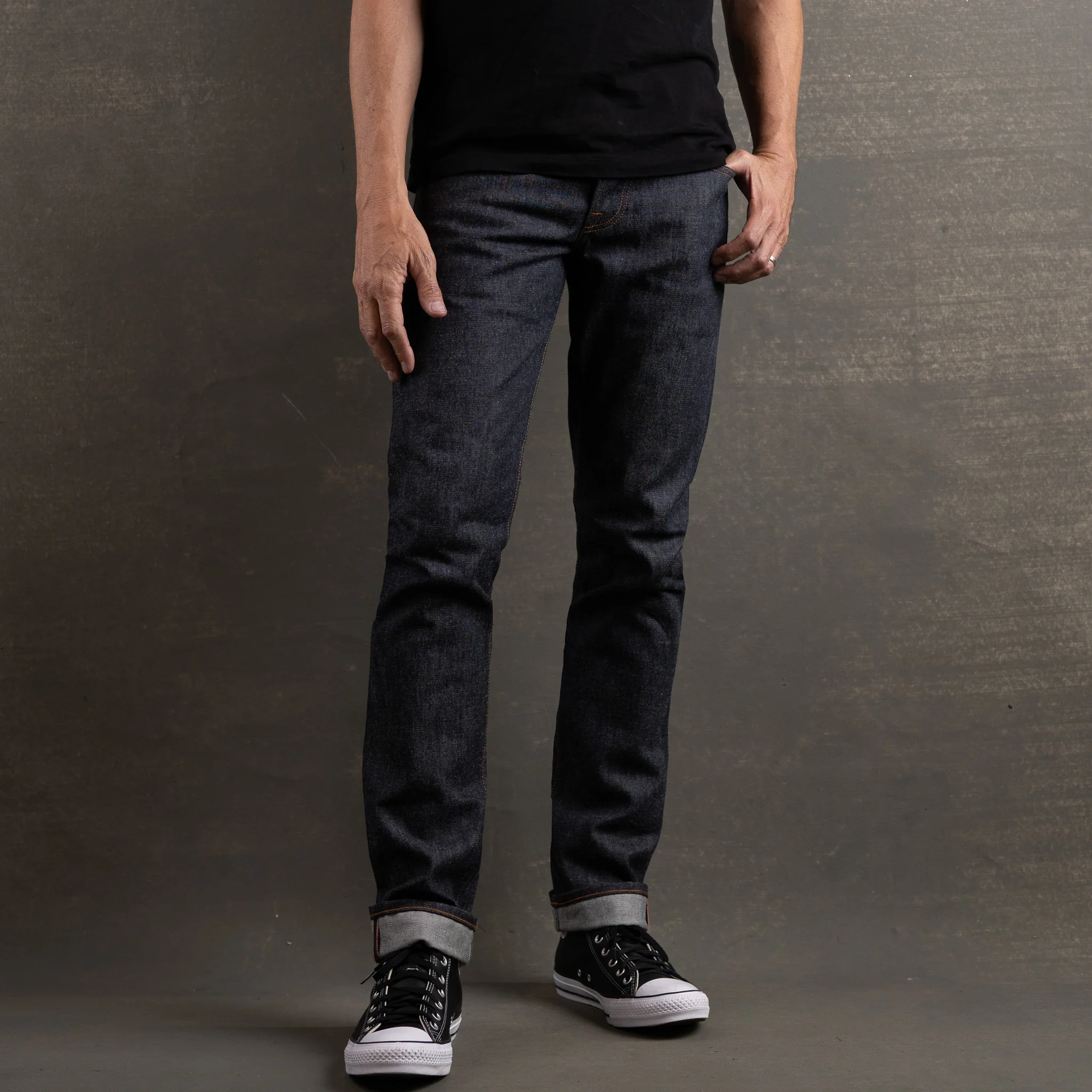 Slim Straight 14oz 'Bayou Blue' Vidalia Mills USA Selvage Denim Jean - Image 3