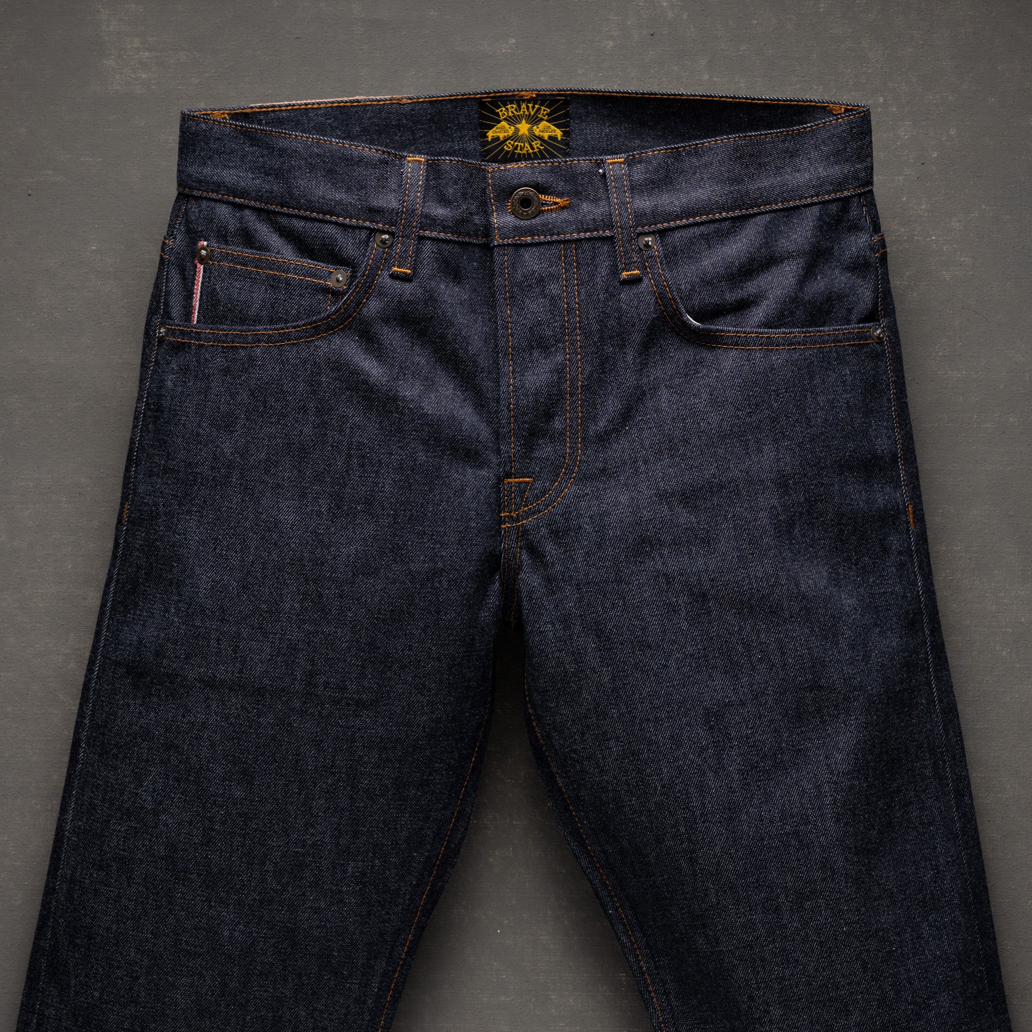 Slim Straight 14oz 'Bayou Blue' Vidalia Mills USA Selvage Denim Jean - Image 7