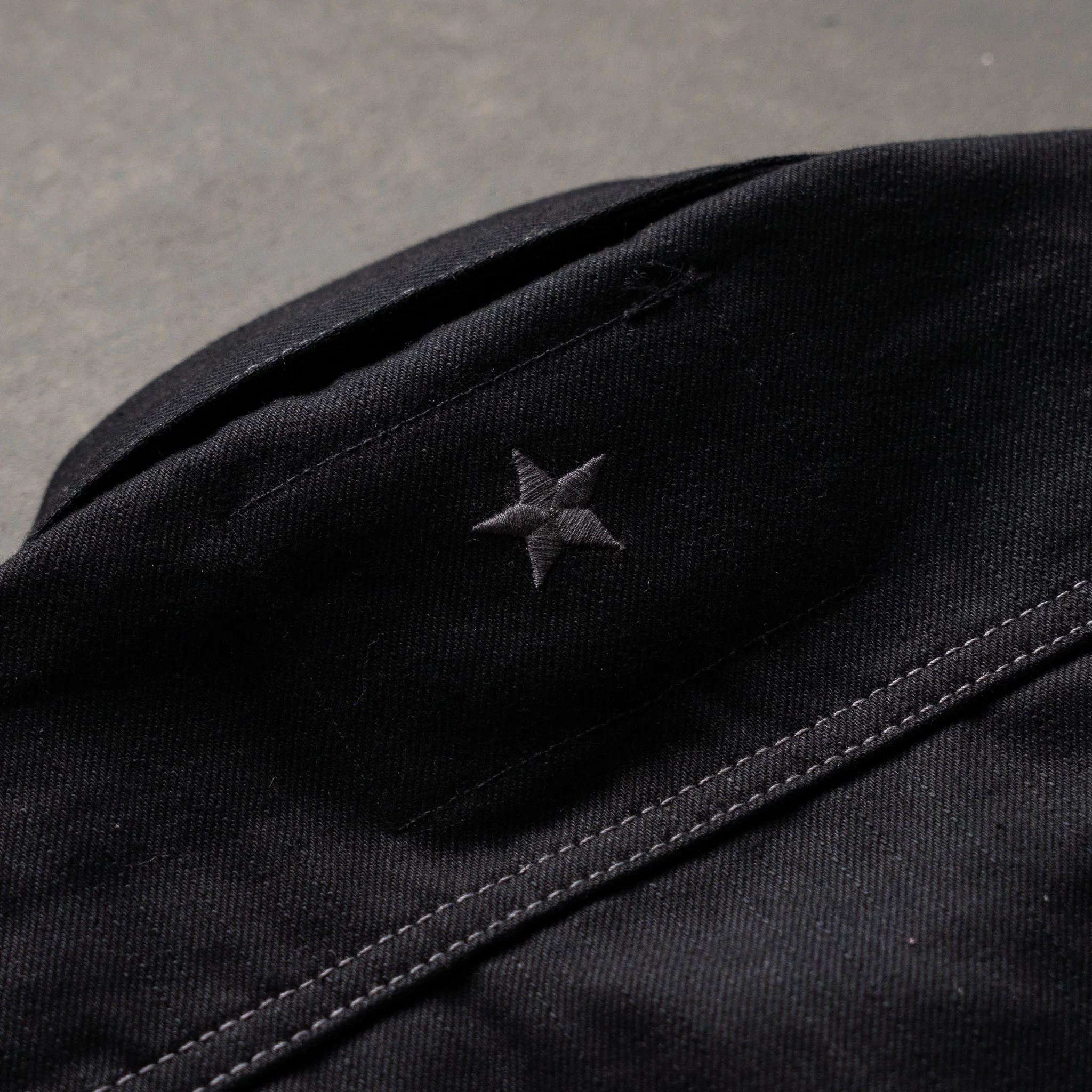 Steadfast Rider 14oz Onyx Japan Selvedge Denim Jacket - Contrast Stitch - Image 14
