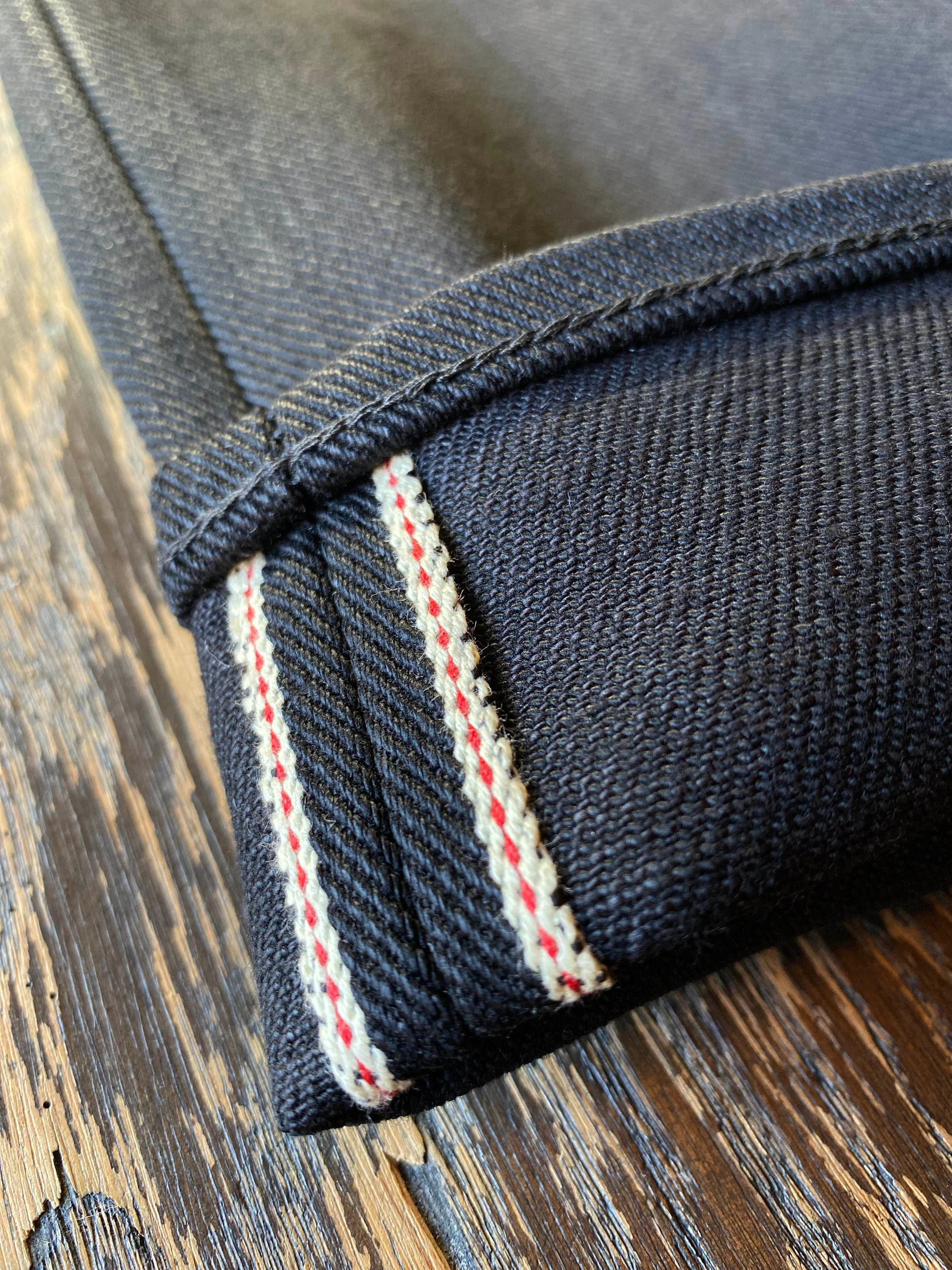FACTORY IRREGULARS Double Black Selvage Denim 18oz-25oz - Image 4