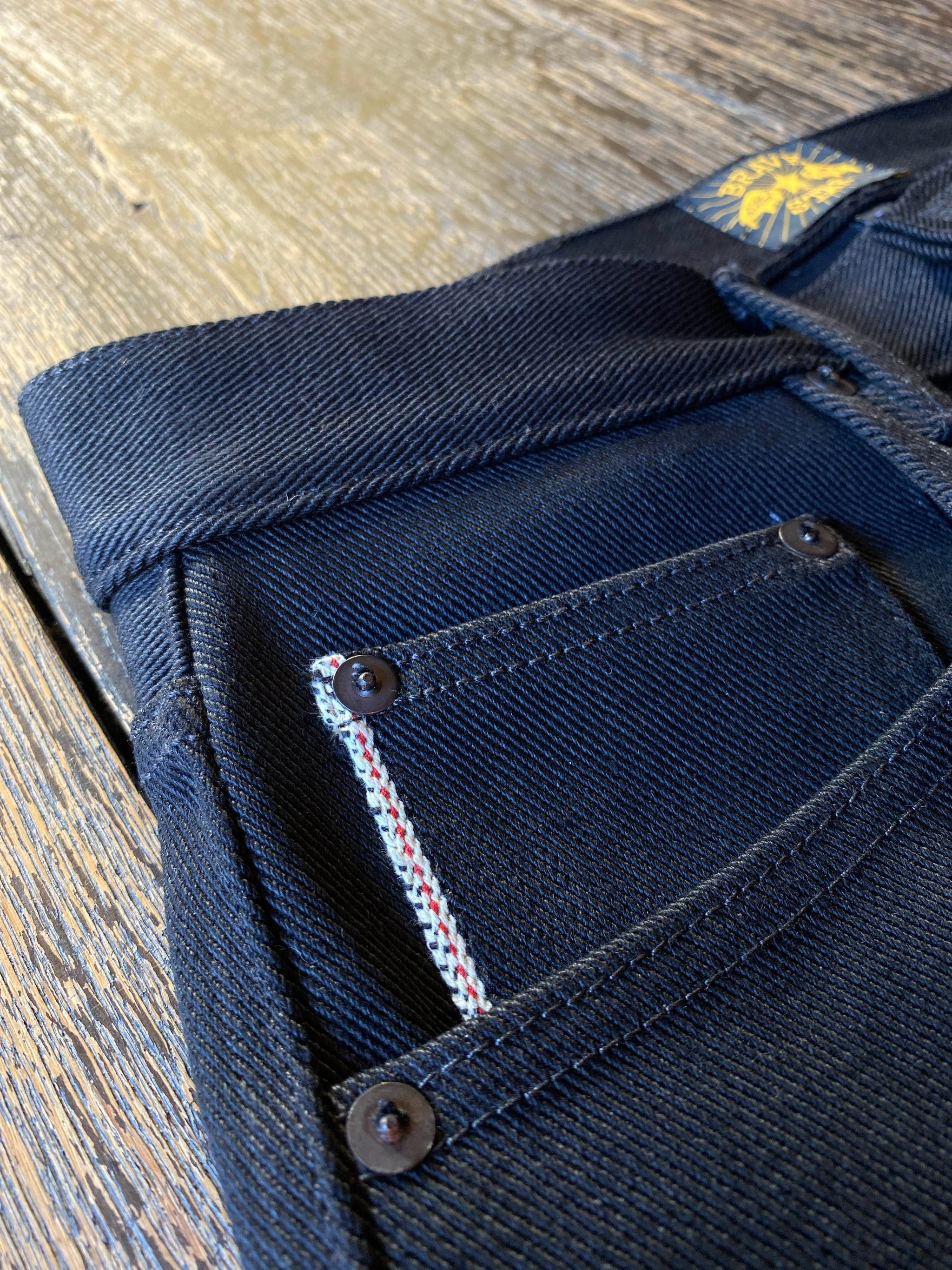 FACTORY IRREGULARS Double Black Selvage Denim 18oz-25oz - Image 5