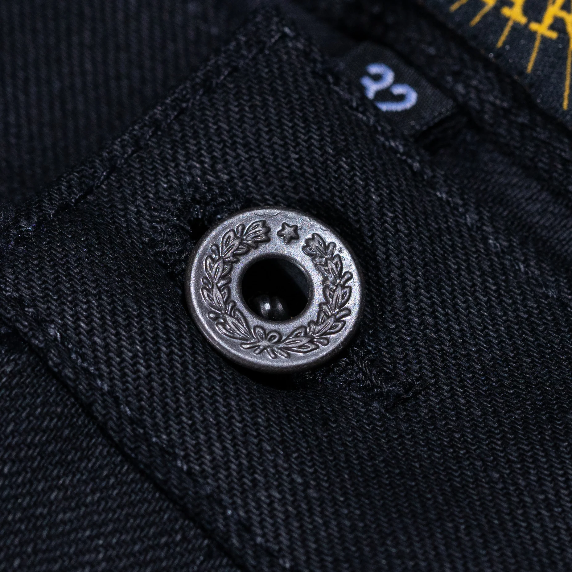 Regular Taper 14oz 'Onyx' Double Black Japan Selvage Denim - Image 10