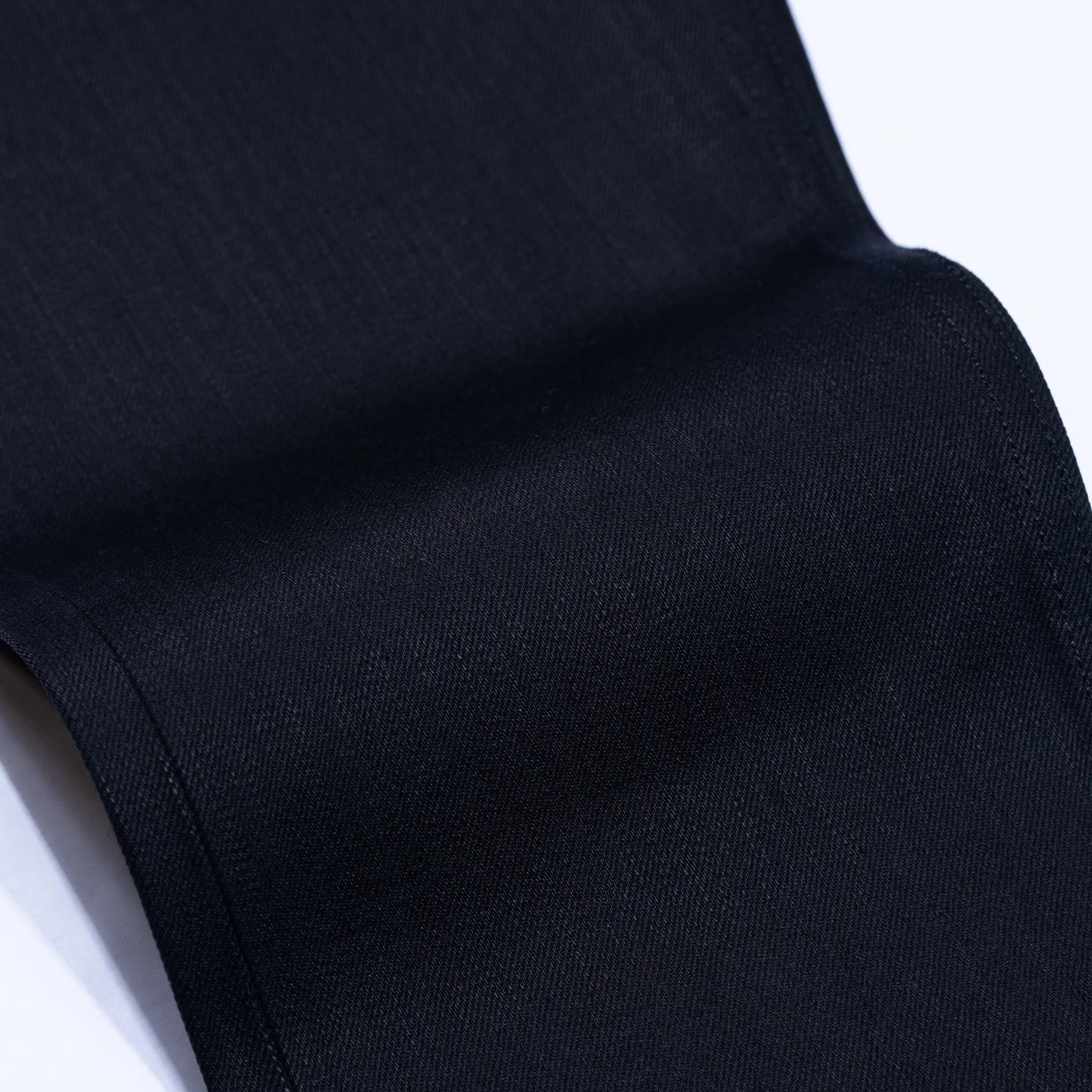 Regular Taper 14oz 'Onyx' Double Black Japan Selvage Denim - Image 9