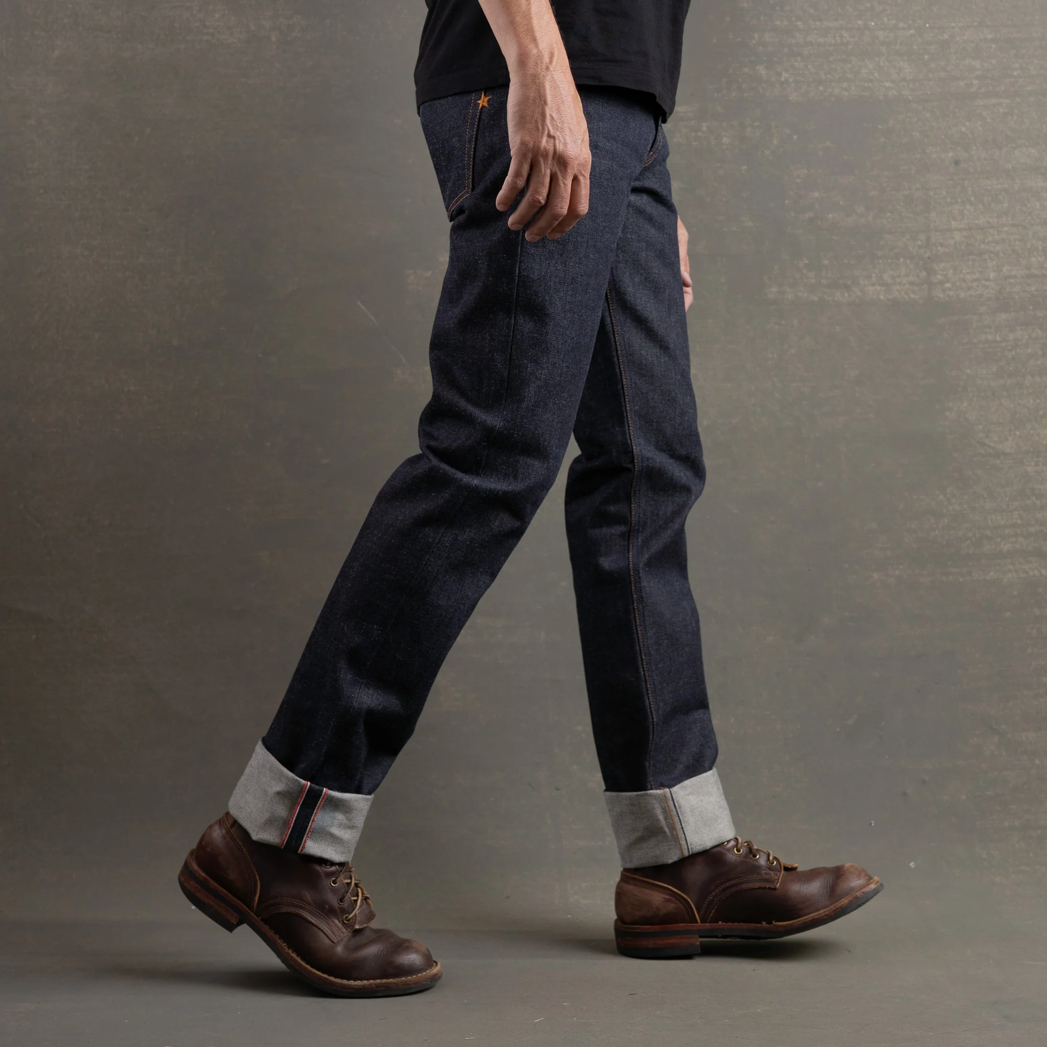 True Straight Vidalia Mills USA 14oz 'Bayou Blue' Selvage Denim Jean - Image 5
