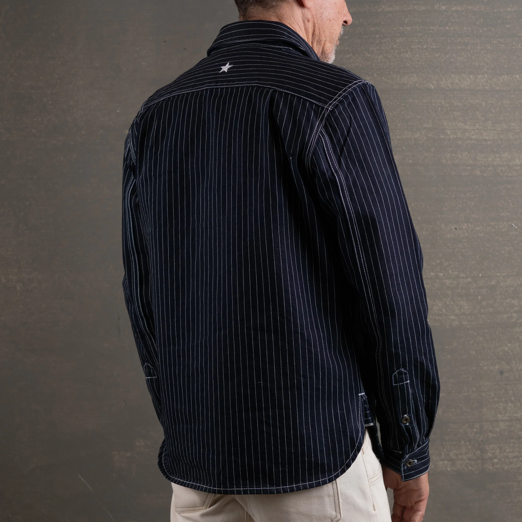 Iron Horse Work Shirt 14oz Wabash Japan Selvage Denim - Image 4