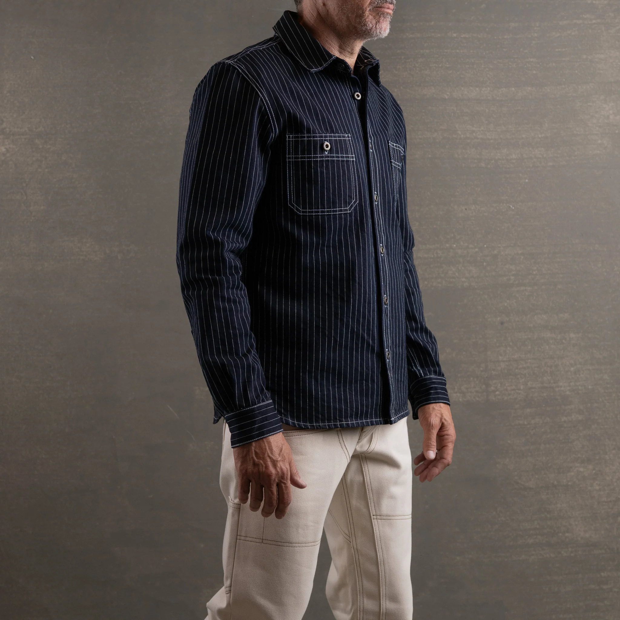 Iron Horse Work Shirt 14oz Wabash Japan Selvage Denim - Image 5