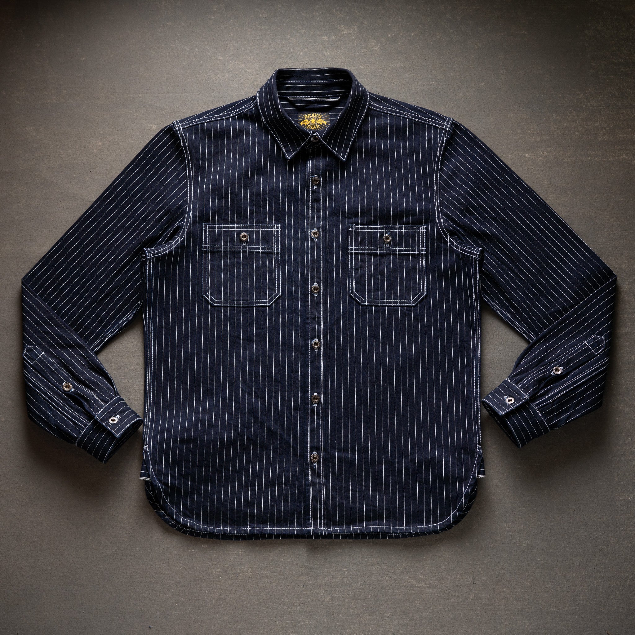 Iron Horse Work Shirt 14oz Wabash Japan Selvage Denim - Image 6