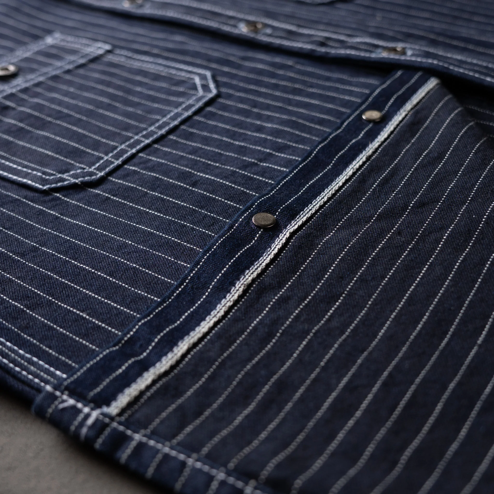 Iron Horse Work Shirt 14oz Wabash Japan Selvage Denim - Image 8