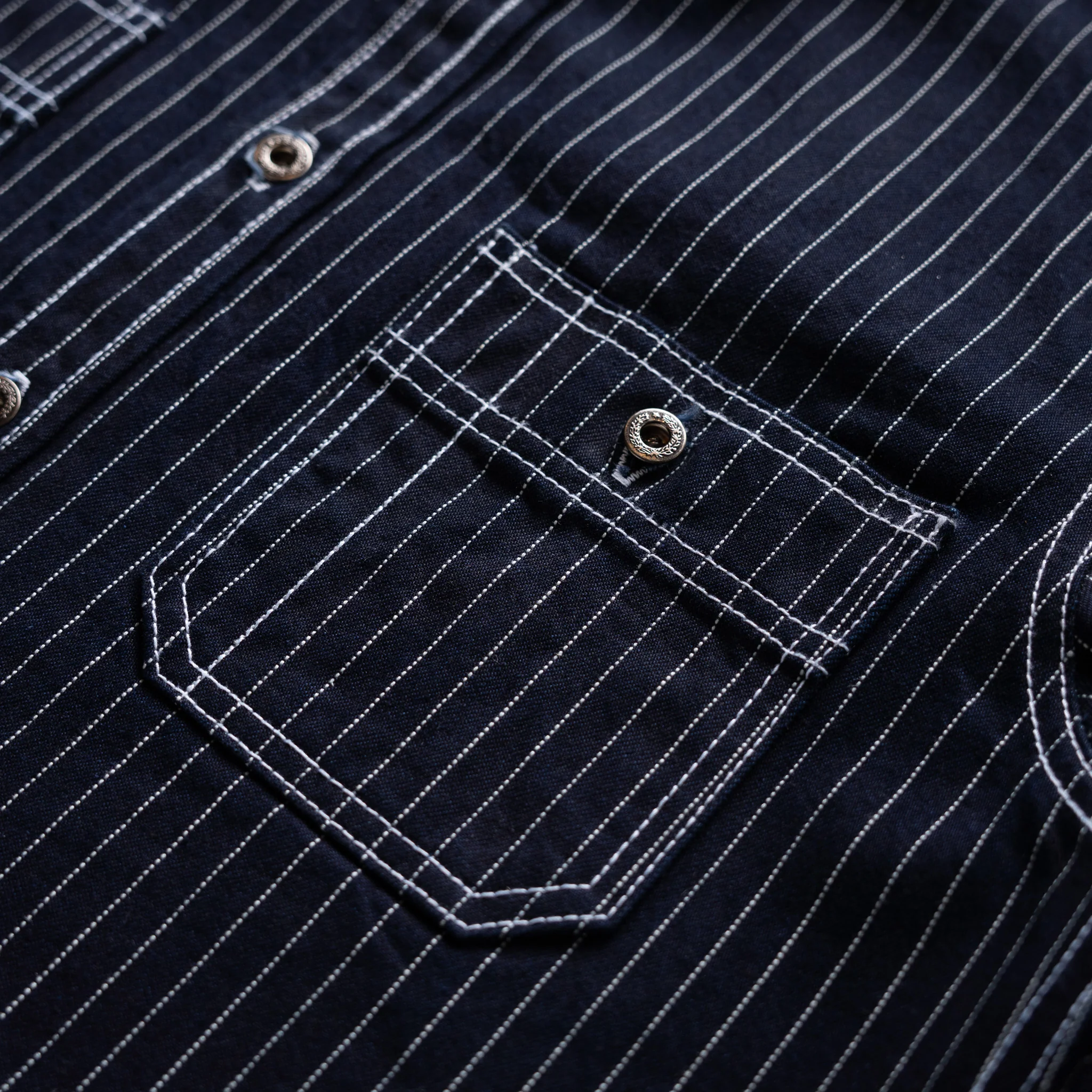 Iron Horse Work Shirt 14oz Wabash Japan Selvage Denim - Image 9